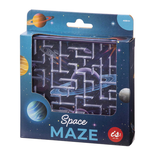Space-themed maze toy in packaging with space-themed design