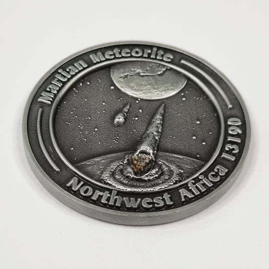 Martian Meteorite In Collectors Coin