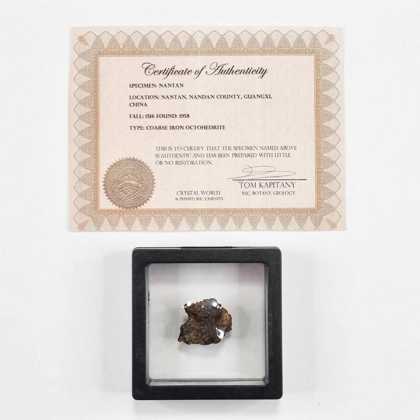 Nantan Meteorite 9g (China- 1516)