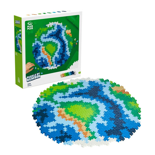Plus-Plus Jigsaw Puzzle by Number- Earth (800pcs)