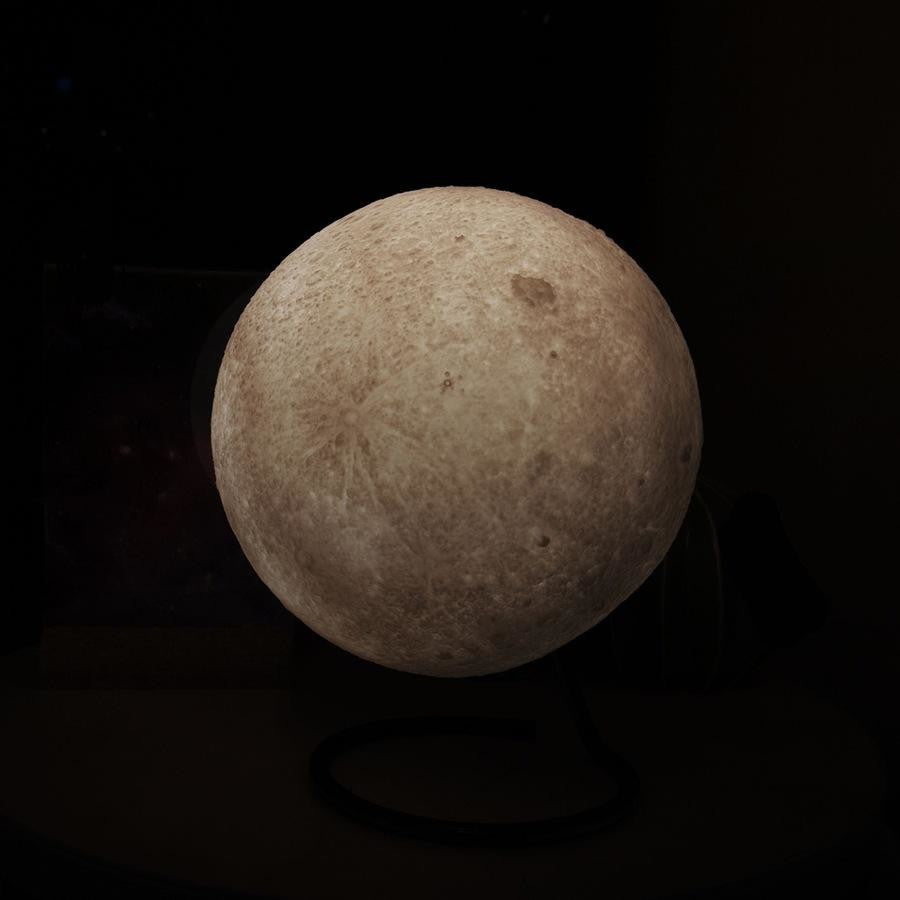 Close-up of the moon on a black background
