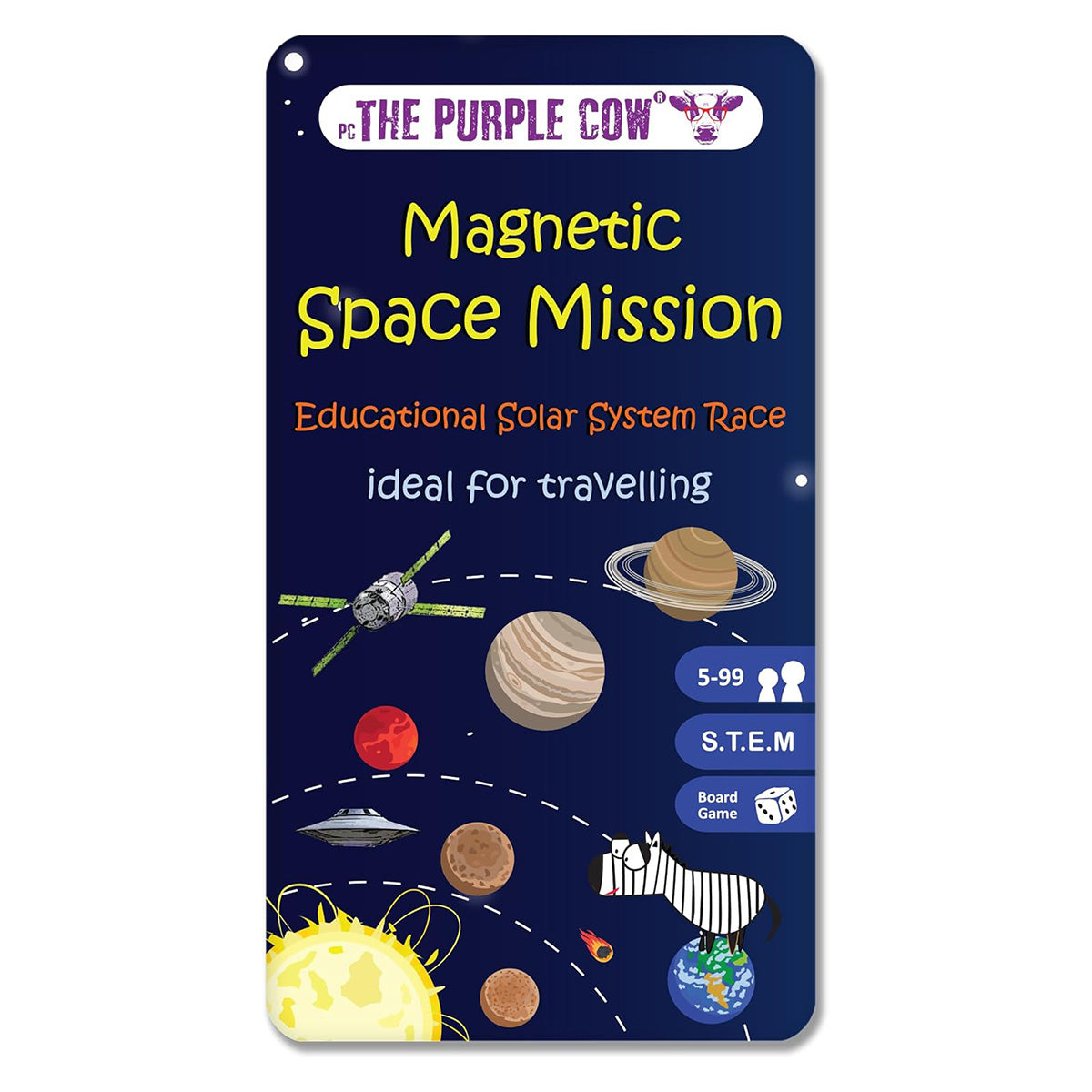 Magnetic Space Mission educational product packaging with space-themed design and branding.