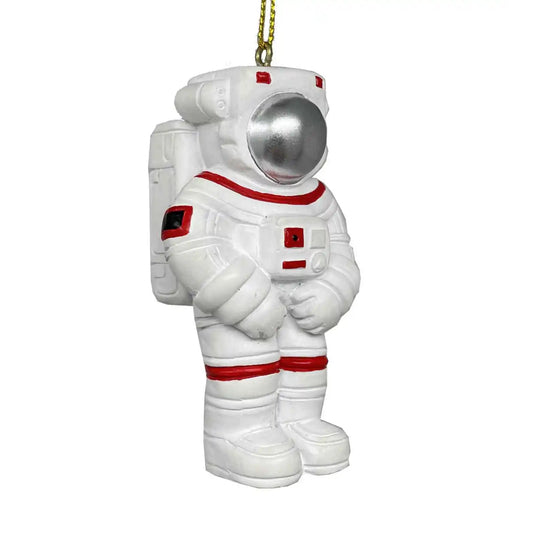 7.5cm Astronaut Resin Hanging Ornament (Silver Visor)