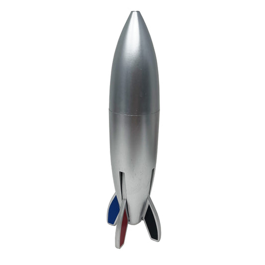 Retro Silver Space Rocket Pen