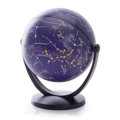 Star globe with constellations on a white background