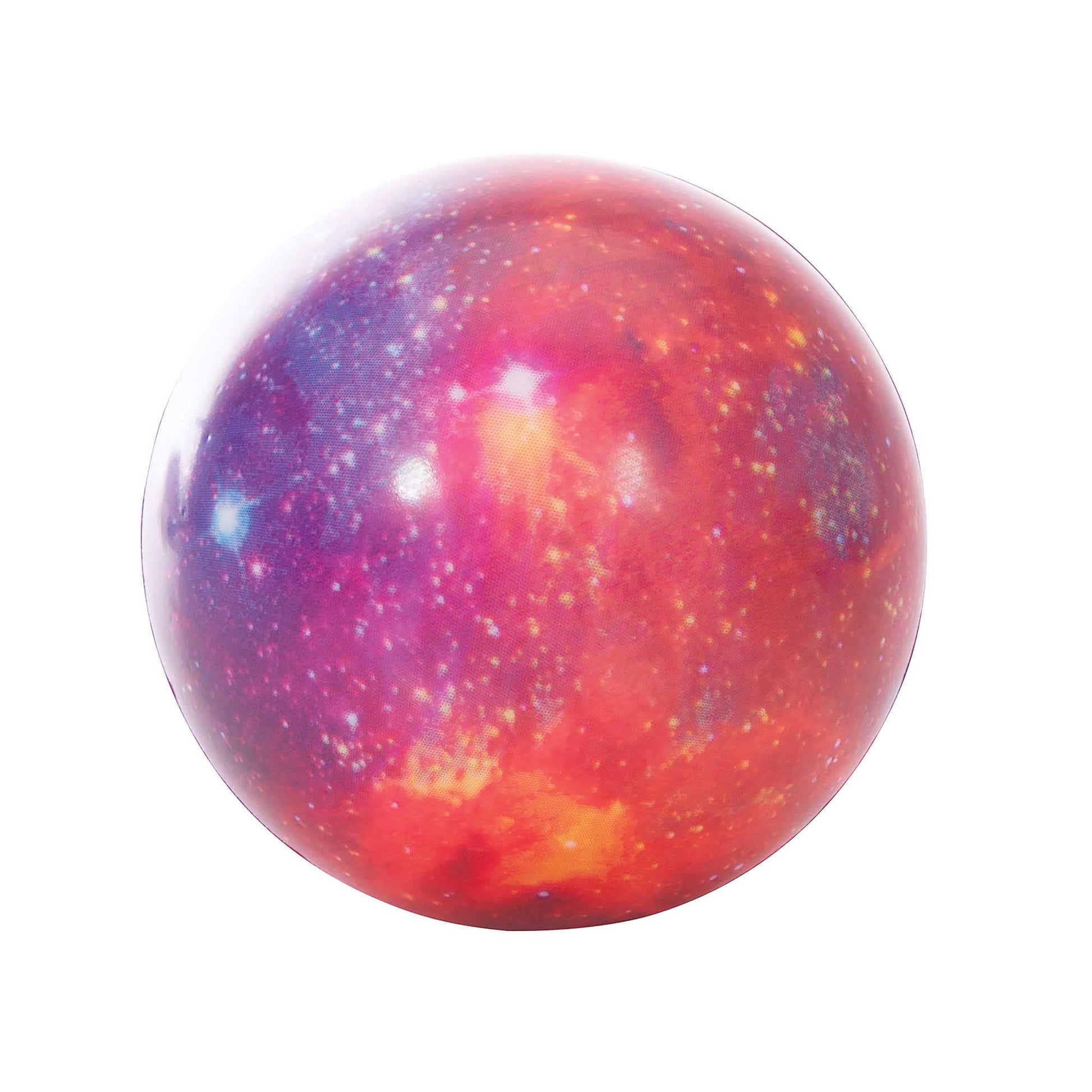 Multicolored spherical object on a white background