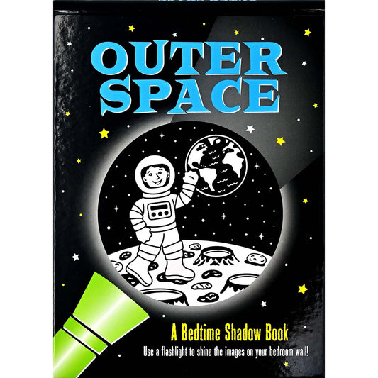 Book cover of 'Outer Space' with an astronaut illustration and space-themed design.