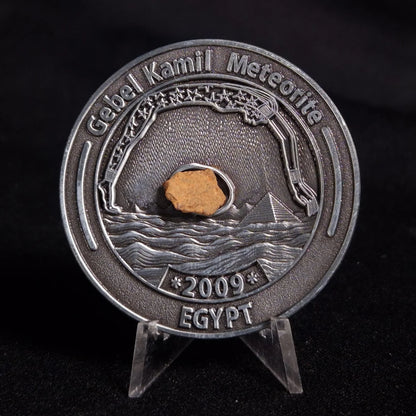 Gebel Kamil Meteorite In Collectors Coin (Egypt < 5000 Years Old)