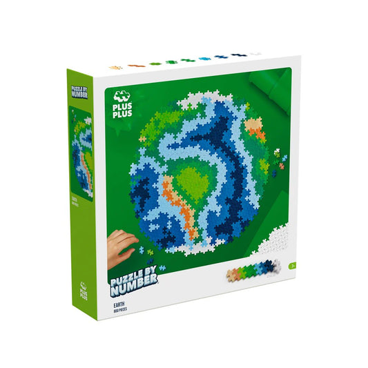 Plus-Plus Jigsaw Puzzle by Number- Earth (800pcs)
