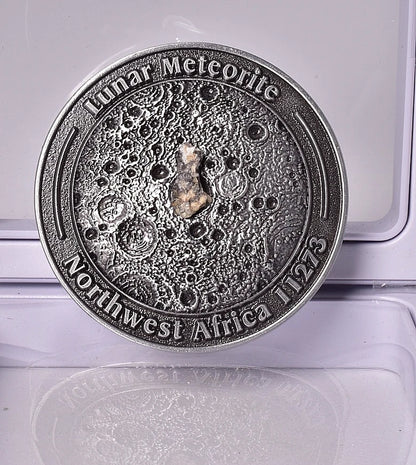 Lunar Meteorite In Collectors Coin