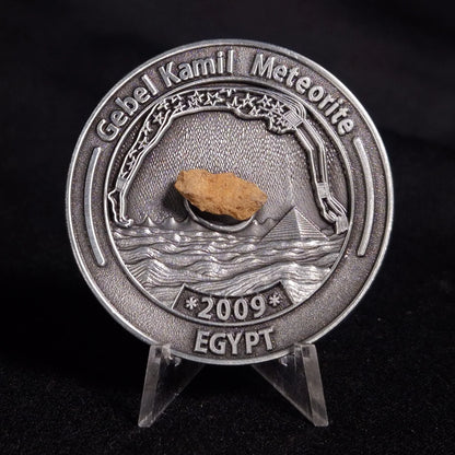 Gebel Kamil Meteorite In Collectors Coin (Egypt < 5000 Years Old)