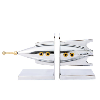 Rocket Ship Bookends