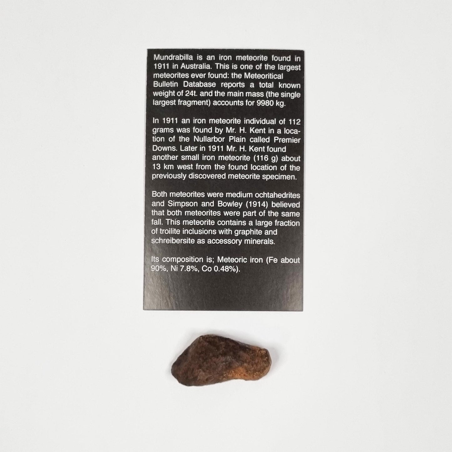 Mundrabilla Meteorite (Western Australia-1911) 23g