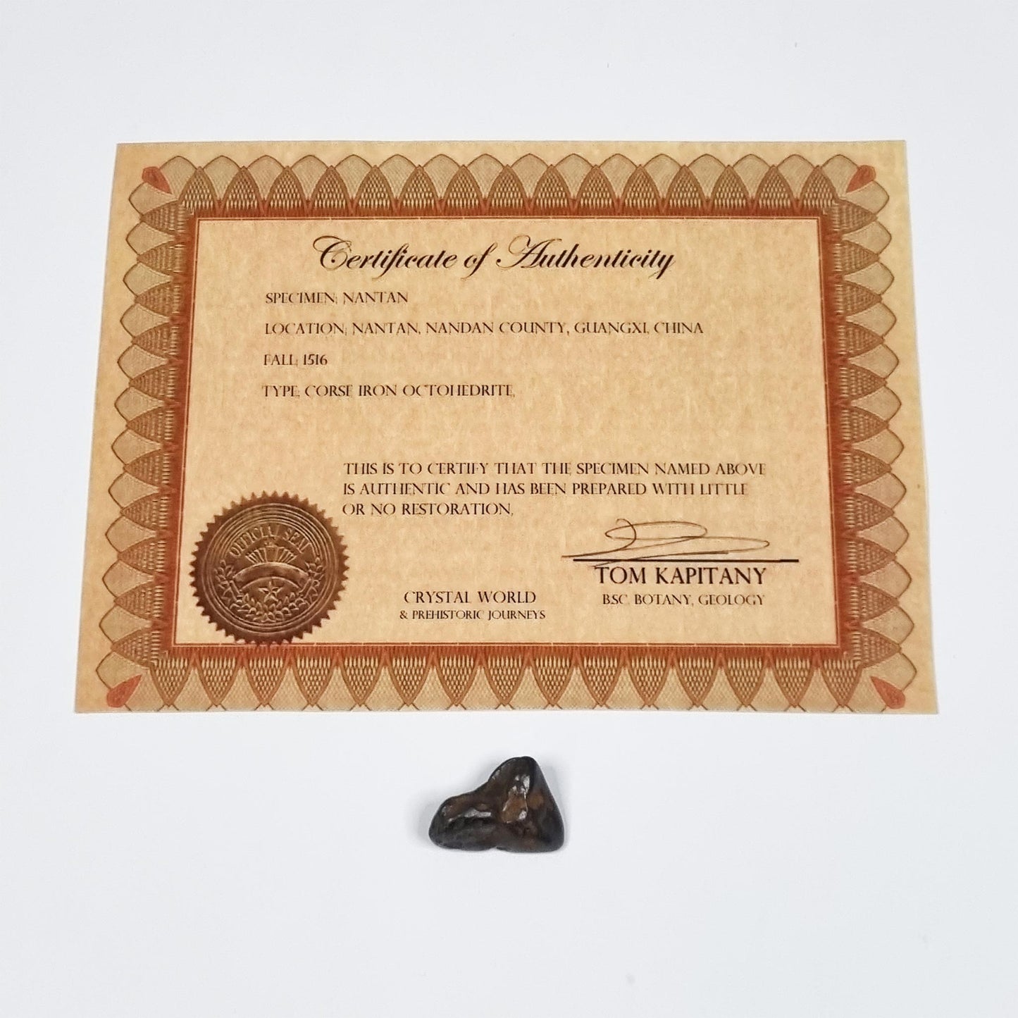 Nantan Meteorite (China- 1516) 5g