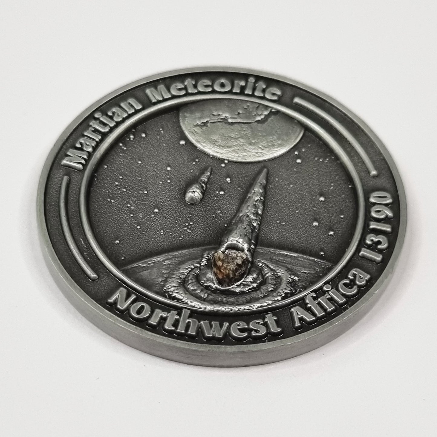Martian Meteorite In Collectors Coin