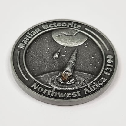 Martian Meteorite In Collectors Coin