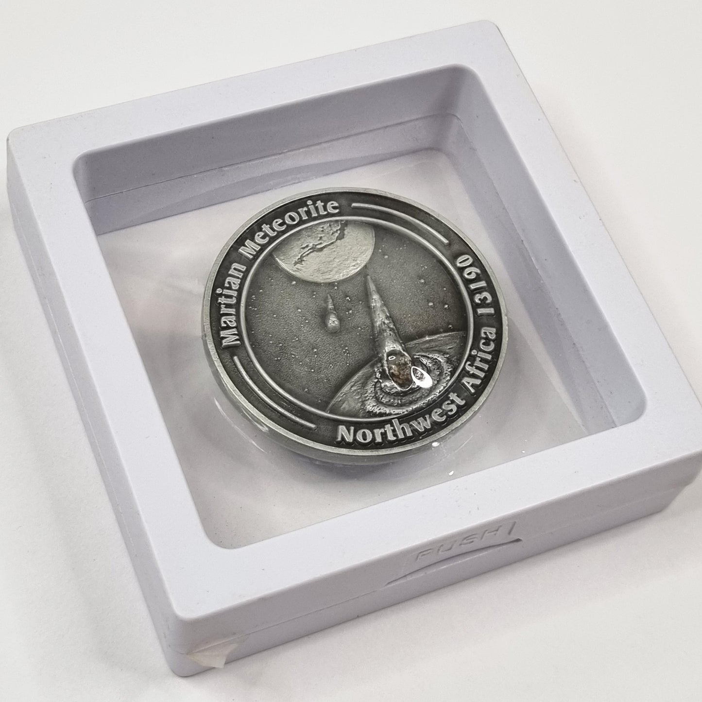 Martian Meteorite In Collectors Coin