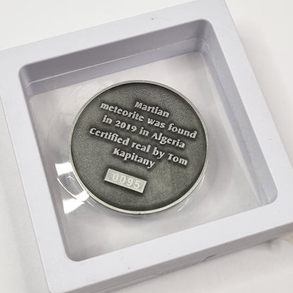 Martian Meteorite In Collectors Coin