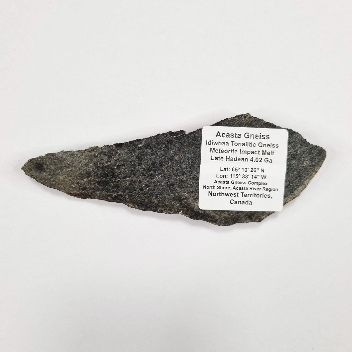 Idiwhaa Tonalitic Acasta Gneiss- Meteorite Impact Melt 100g (4 Billion Years Old)