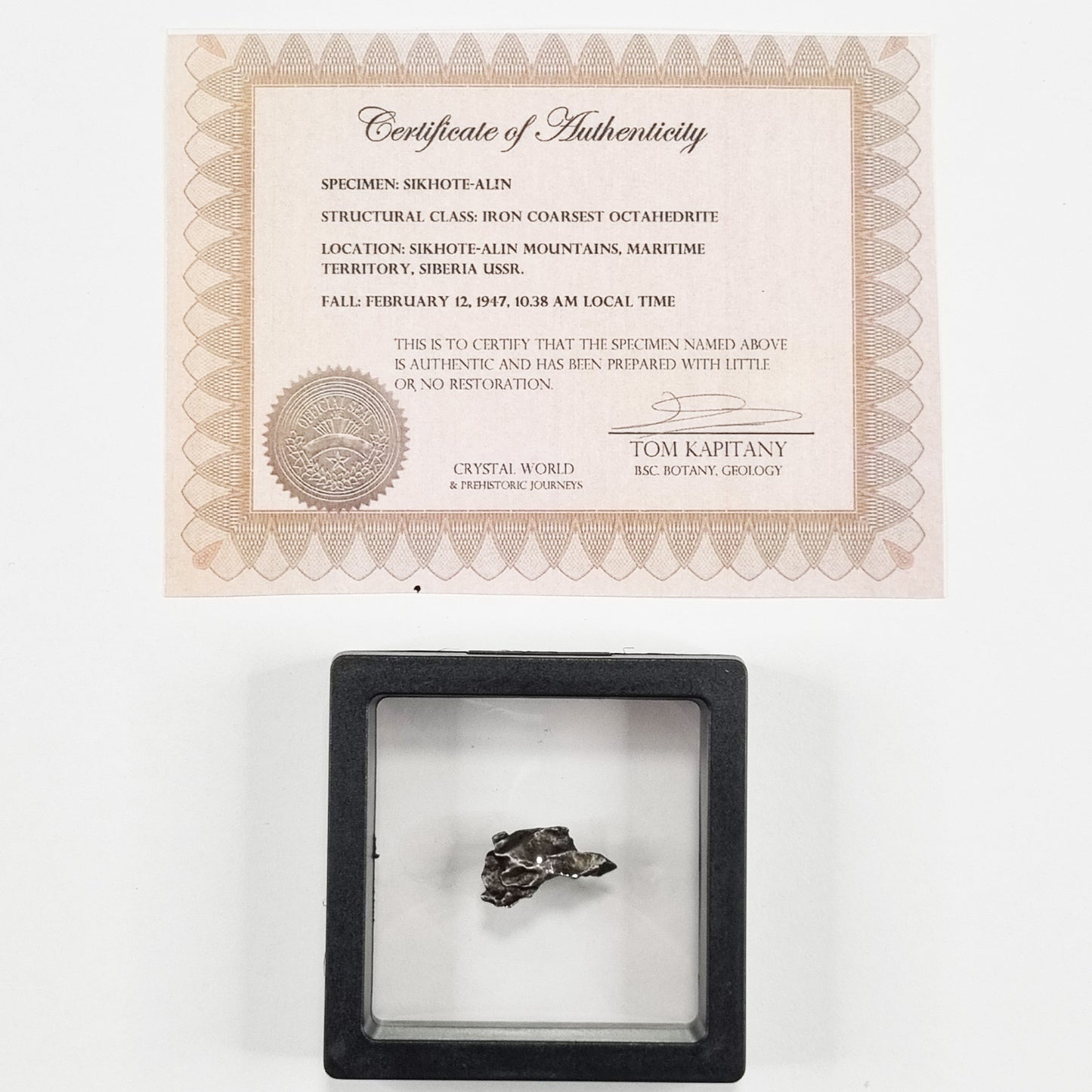 Sikhote-Alin Meteorite (Siberia-1947) 4g