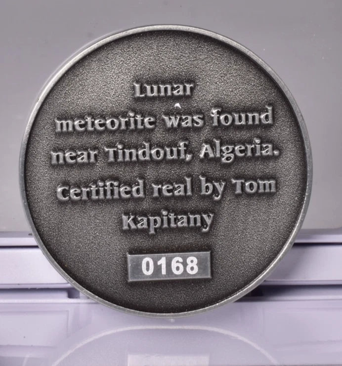 Lunar Meteorite In Collectors Coin