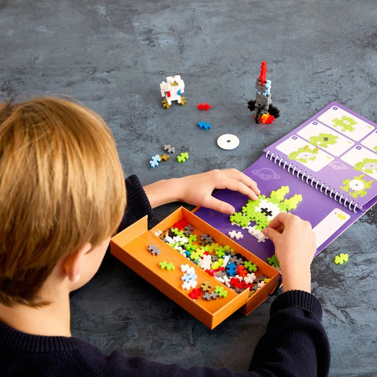 Plus Plus Puzzle by Number Activity Pad- Space