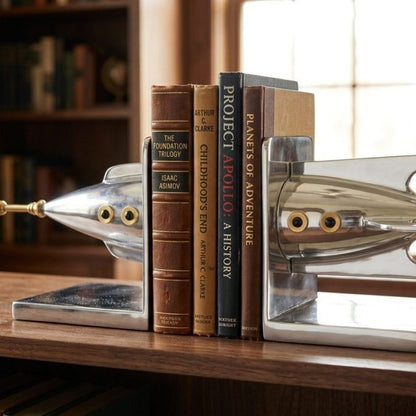 Rocket Ship Bookends