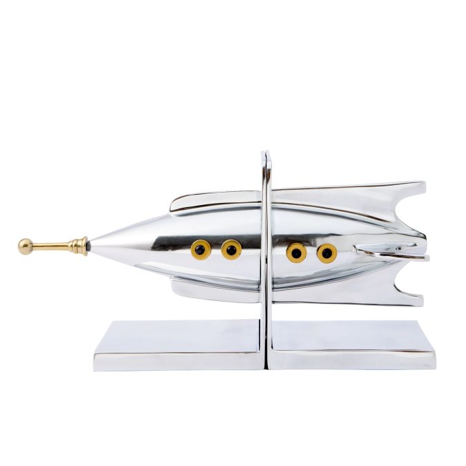 Rocket Ship Bookends
