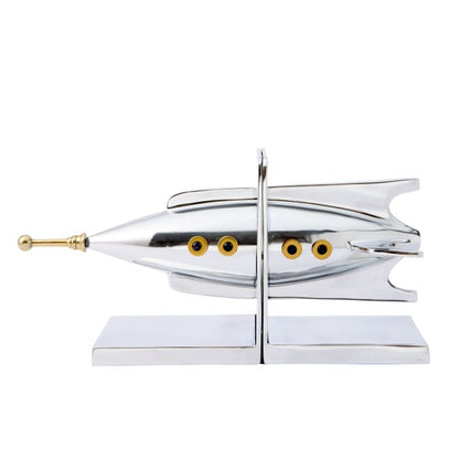 Rocket Ship Bookends