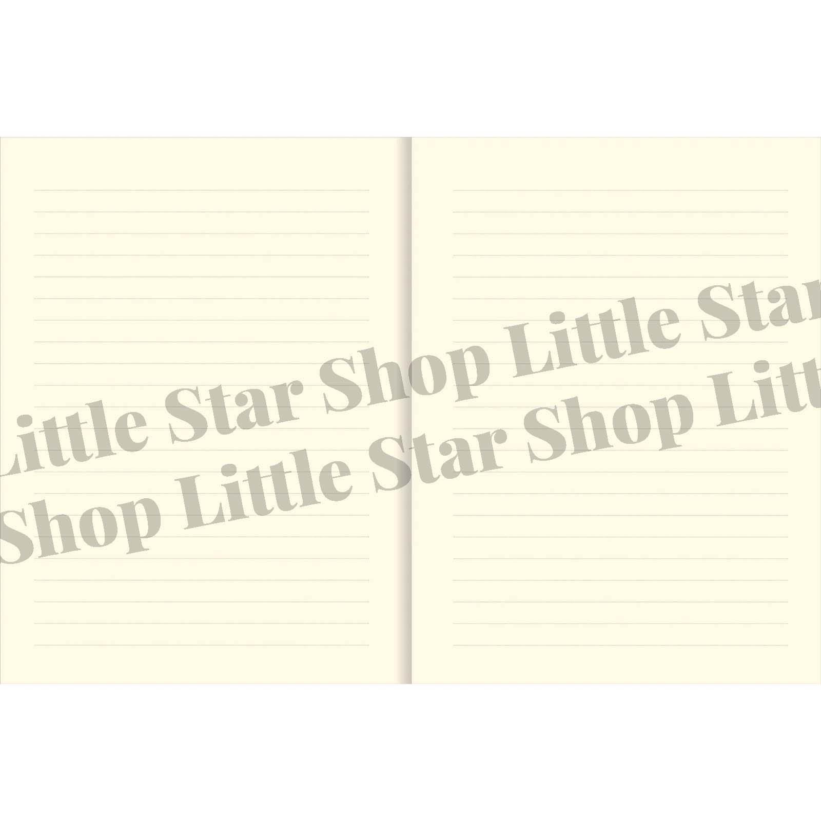 Two beige cards with 'Little Star Shop' text on a white background
