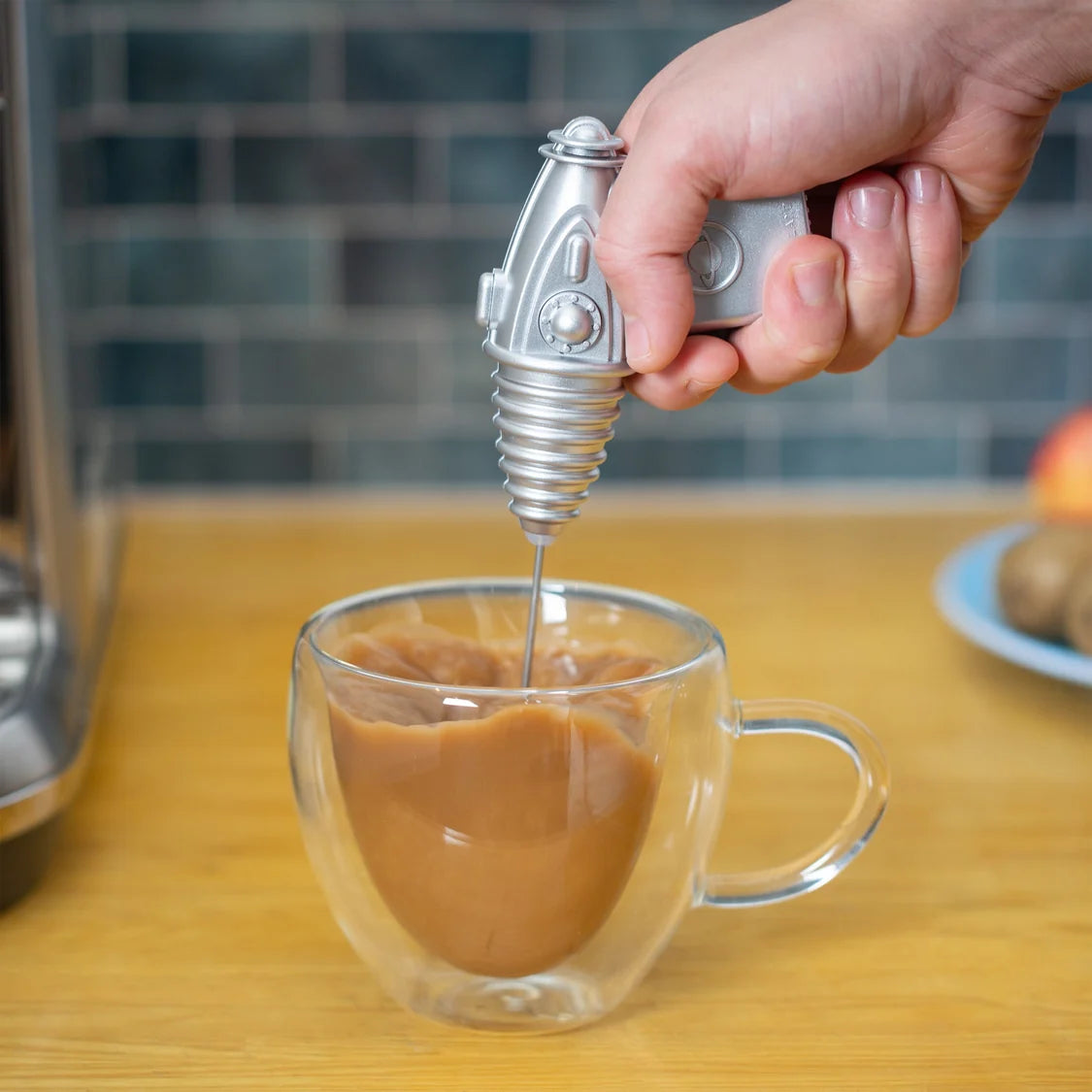 Silver Space Gun Frother