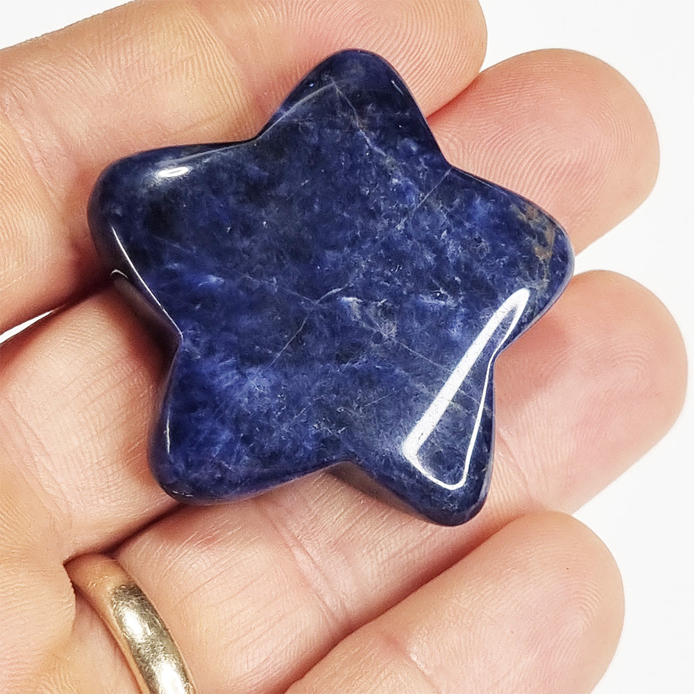Sodalite Polished Star Carving 20g
