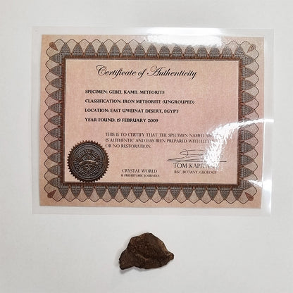 Gebel Kamil Meteorite (Egypt < 5000 Years) 20g