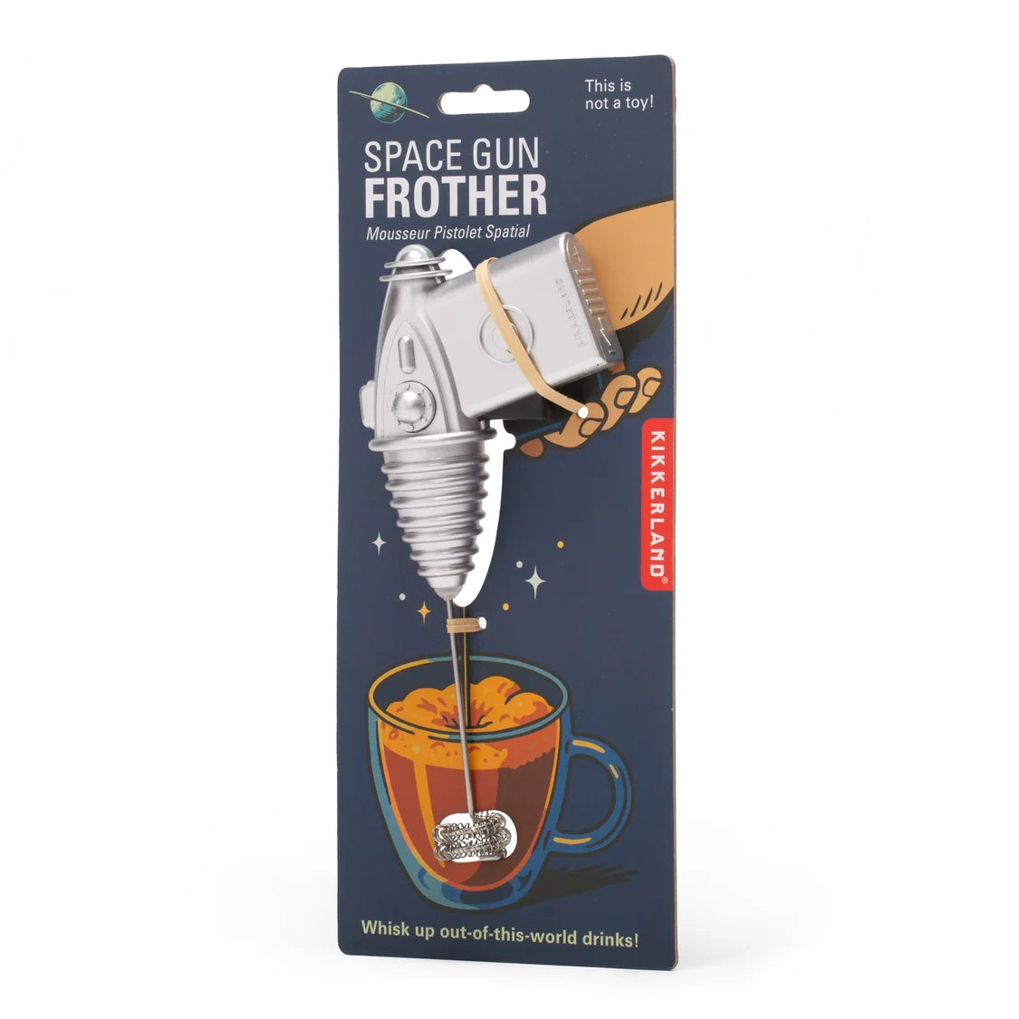 Silver Space Gun Frother