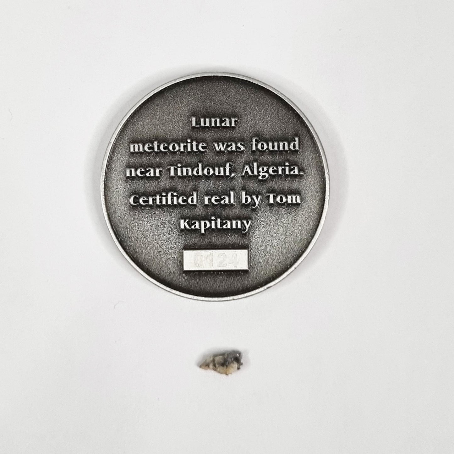 Lunar Meteorite Coin 0124