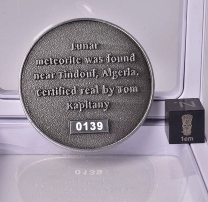Lunar Meteorite In Collectors Coin