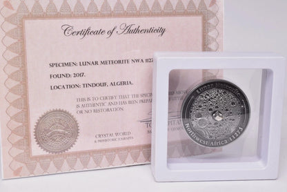 Lunar Meteorite In Collectors Coin