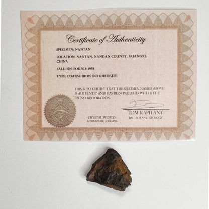 Nantan Meteorite (China- 1516) 26.4g