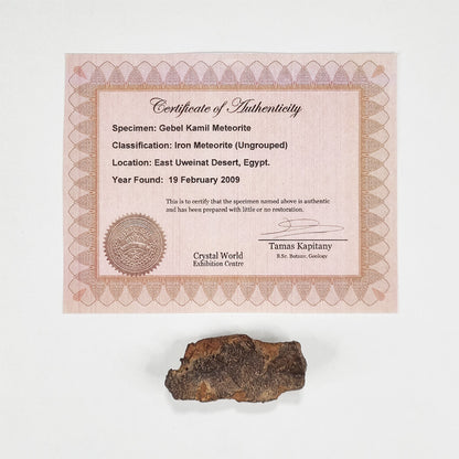Gebel Kamil Meteorite (Egypt < 5000 Years Old) 61g