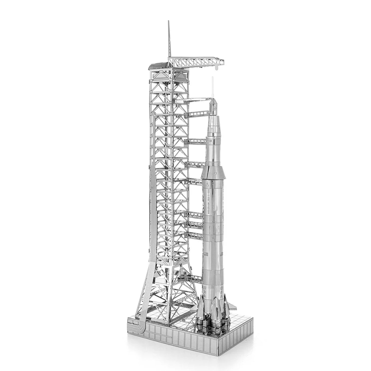 Apollo Saturn V with Gantry- 3D Metal Model Kit