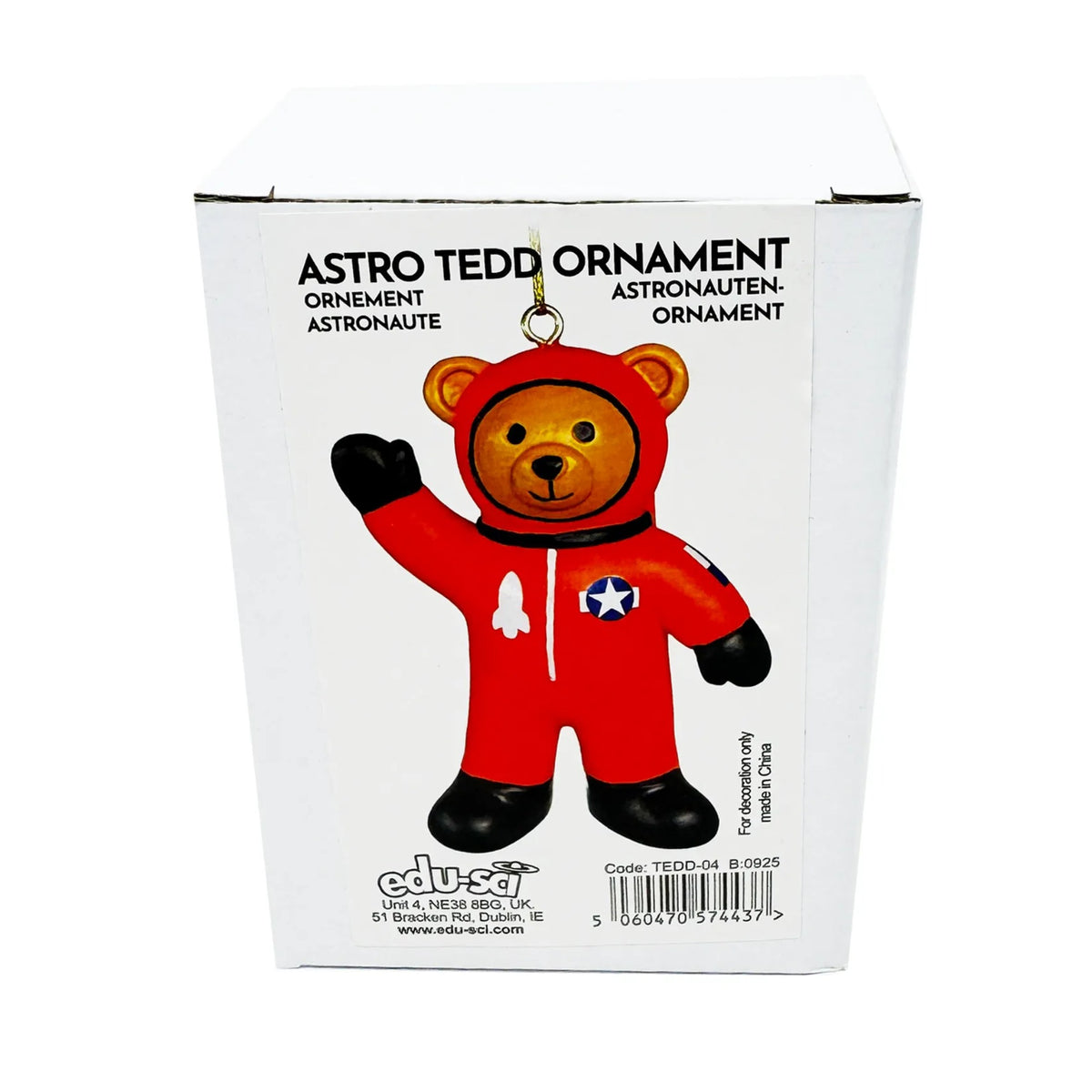 7.5cm Astro Tedd Hanging Ornament