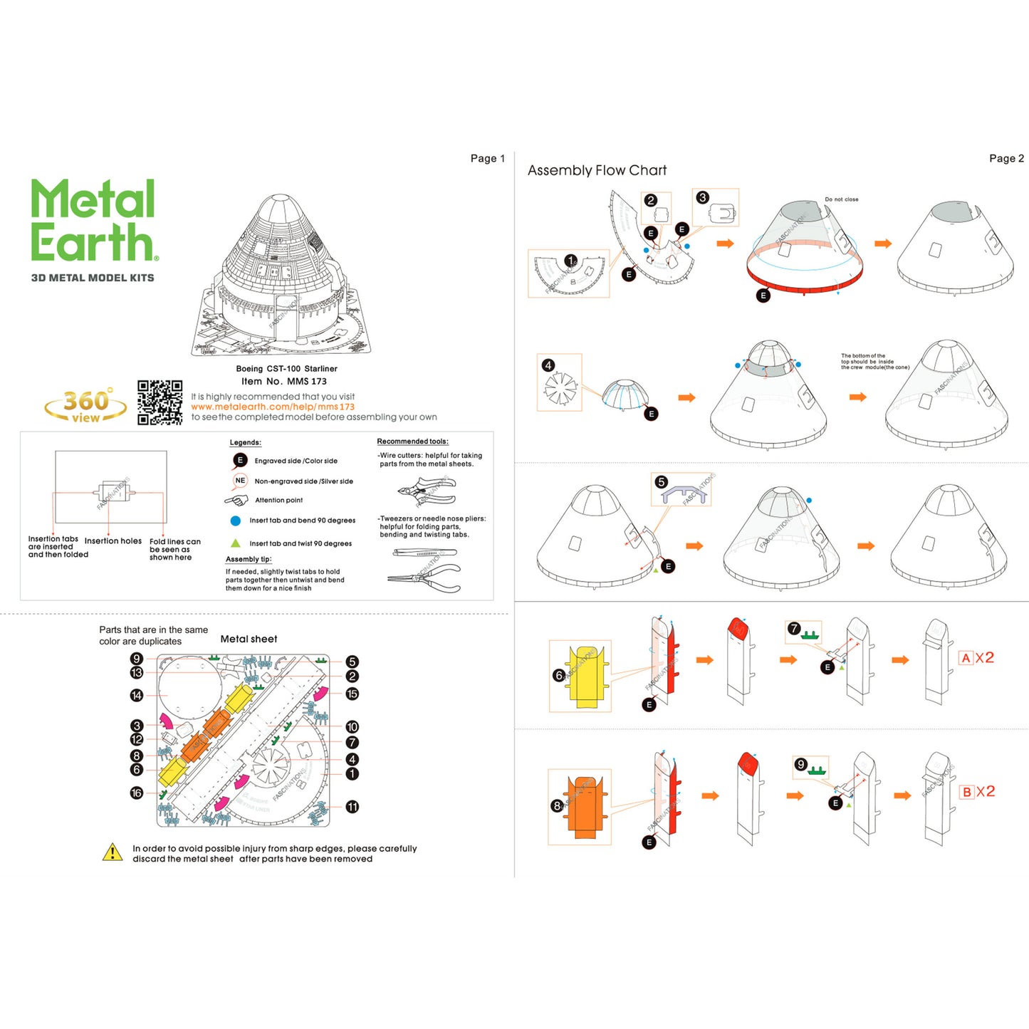 Boeing Starliner- 3D Metal Model Kit