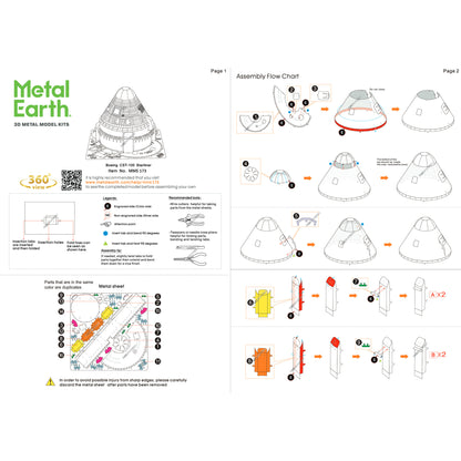 Boeing Starliner- 3D Metal Model Kit