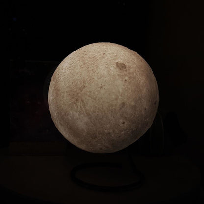 Close-up of the moon on a black background