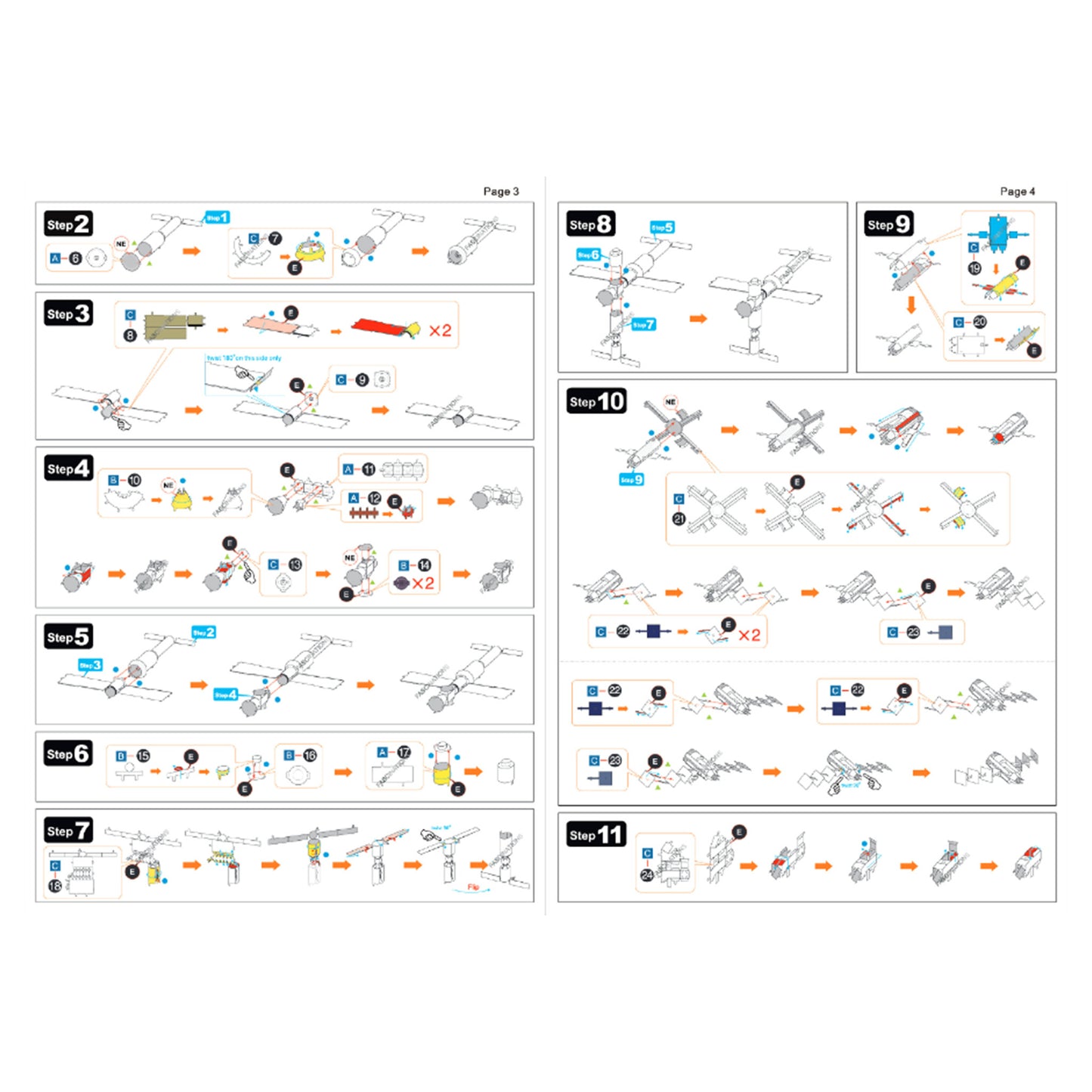 International Space Station- 3D Metal Model Kit