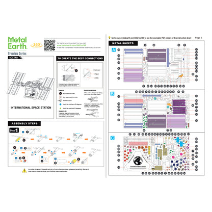 International Space Station- 3D Metal Model Kit