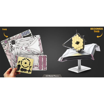 James Webb Space Telescope- 3D Metal Model Kit