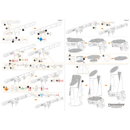 Kepler Spacecraft- 3D Metal Model Kit