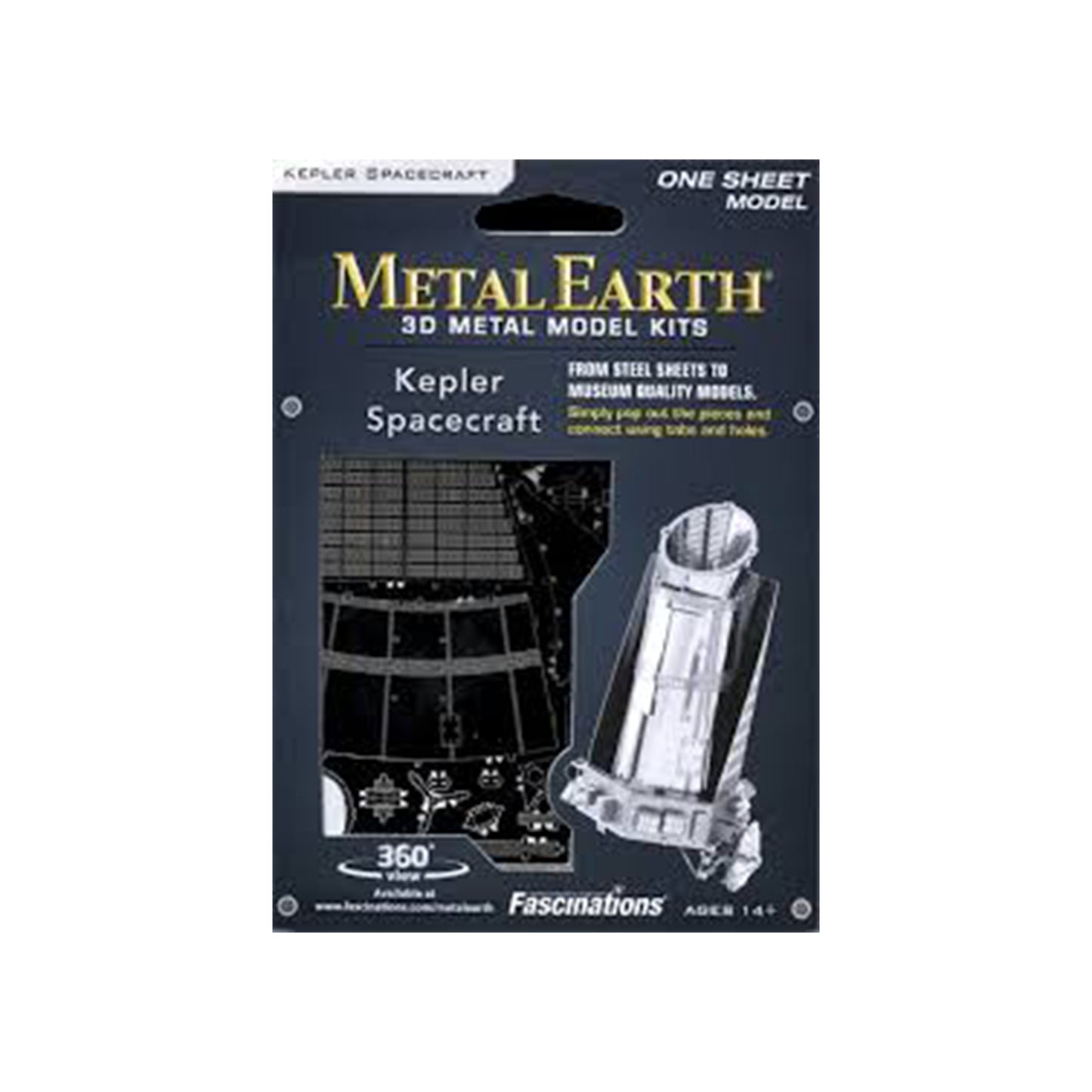 Kepler Spacecraft- 3D Metal Model Kit