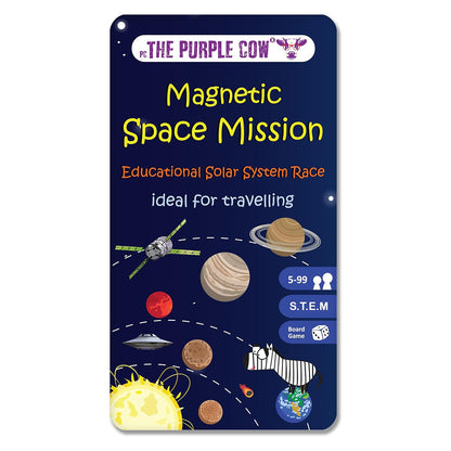 Magnetic Space Mission educational product packaging with space-themed design and branding.